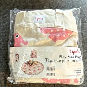 3 sprouts elephant play mat bag